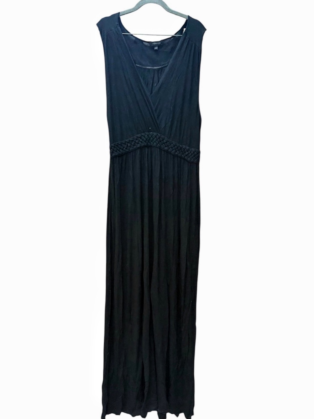 Spense Maxi Dress Size Small braided detail style sc88625 Black